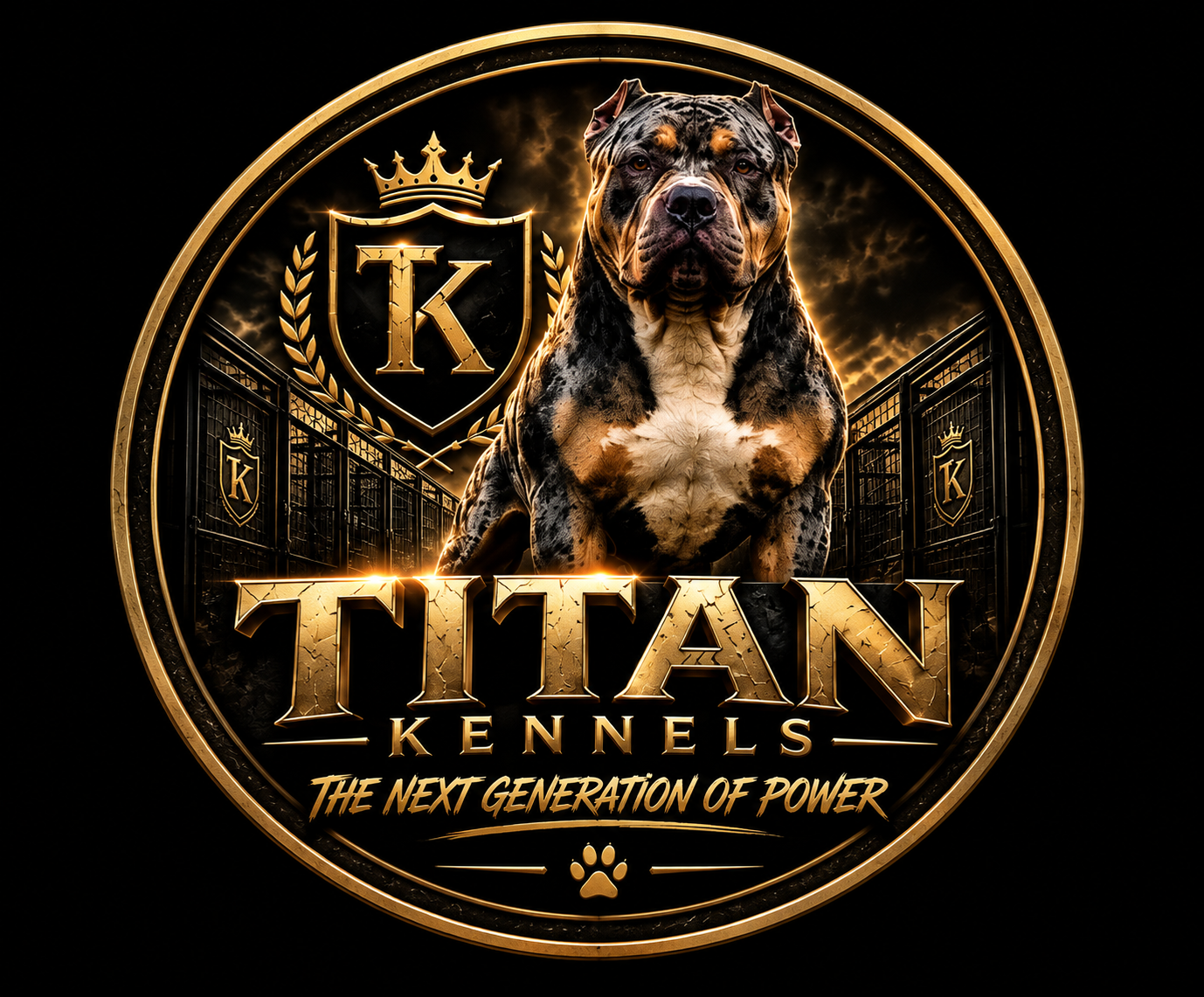 Titan Kennels — Home of the Blue Titan logo